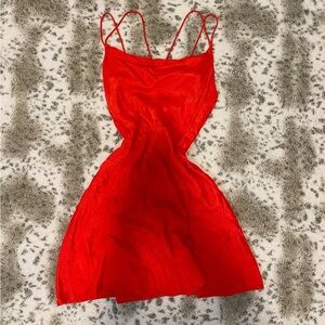 Zara satin mini dress